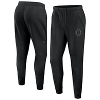 Men's Fanatics  Black Boston Bruins Authentic Pro Road Fleece Sweatpants