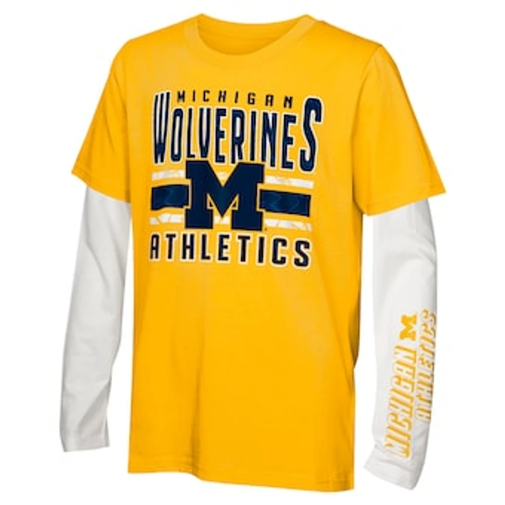 Preschool Michigan Wolverines the Mix T-Shirt Combo Set