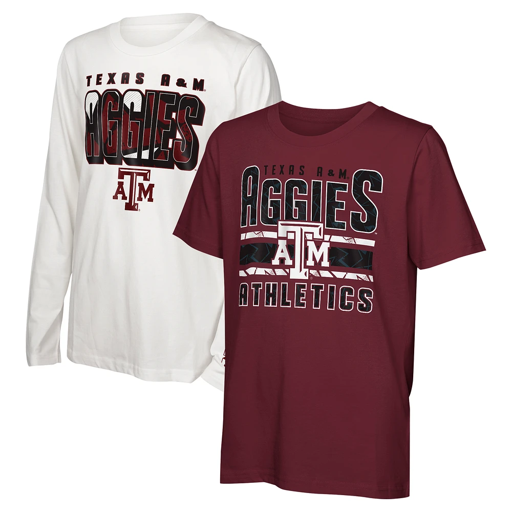 Youth Texas A&M Aggies the Mix T-Shirt Combo Set