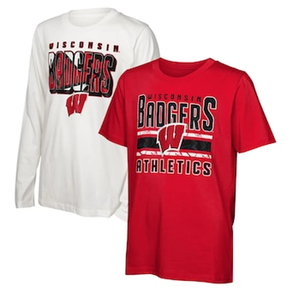 Youth Wisconsin Badgers the Mix T-Shirt Combo Set