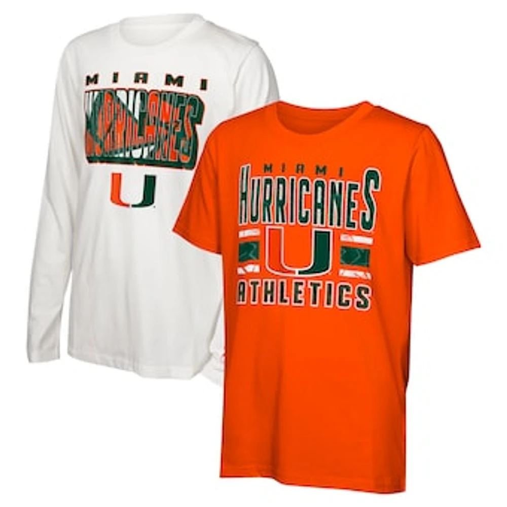 Youth Miami Hurricanes the Mix T-Shirt Combo Set