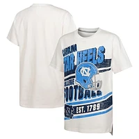 Youth Outerstuff White North Carolina Tar Heels Let's Get Loud Oversized T-Shirt