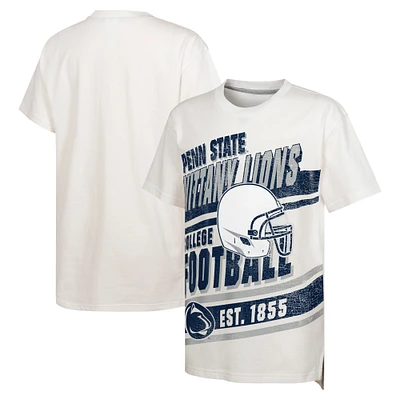 Youth Outerstuff White Penn State Nittany Lions Let's Get Loud Oversized T-Shirt