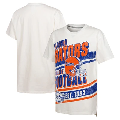 Youth Outerstuff White Florida Gators Let's Get Loud Oversized T-Shirt