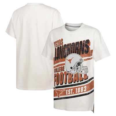 Youth Outerstuff White Texas Longhorns Let's Get Loud Oversized T-Shirt