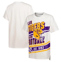 Youth Outerstuff White LSU Tigers Let's Get Loud Oversized T-Shirt