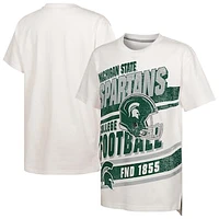 Youth Outerstuff White Michigan State Spartans Let's Get Loud Oversized T-Shirt