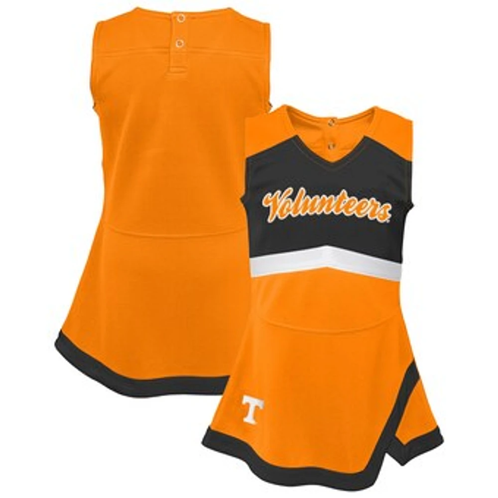 Girls Youth Tennessee Orange Volunteers Cheer Captain Jumper Dress