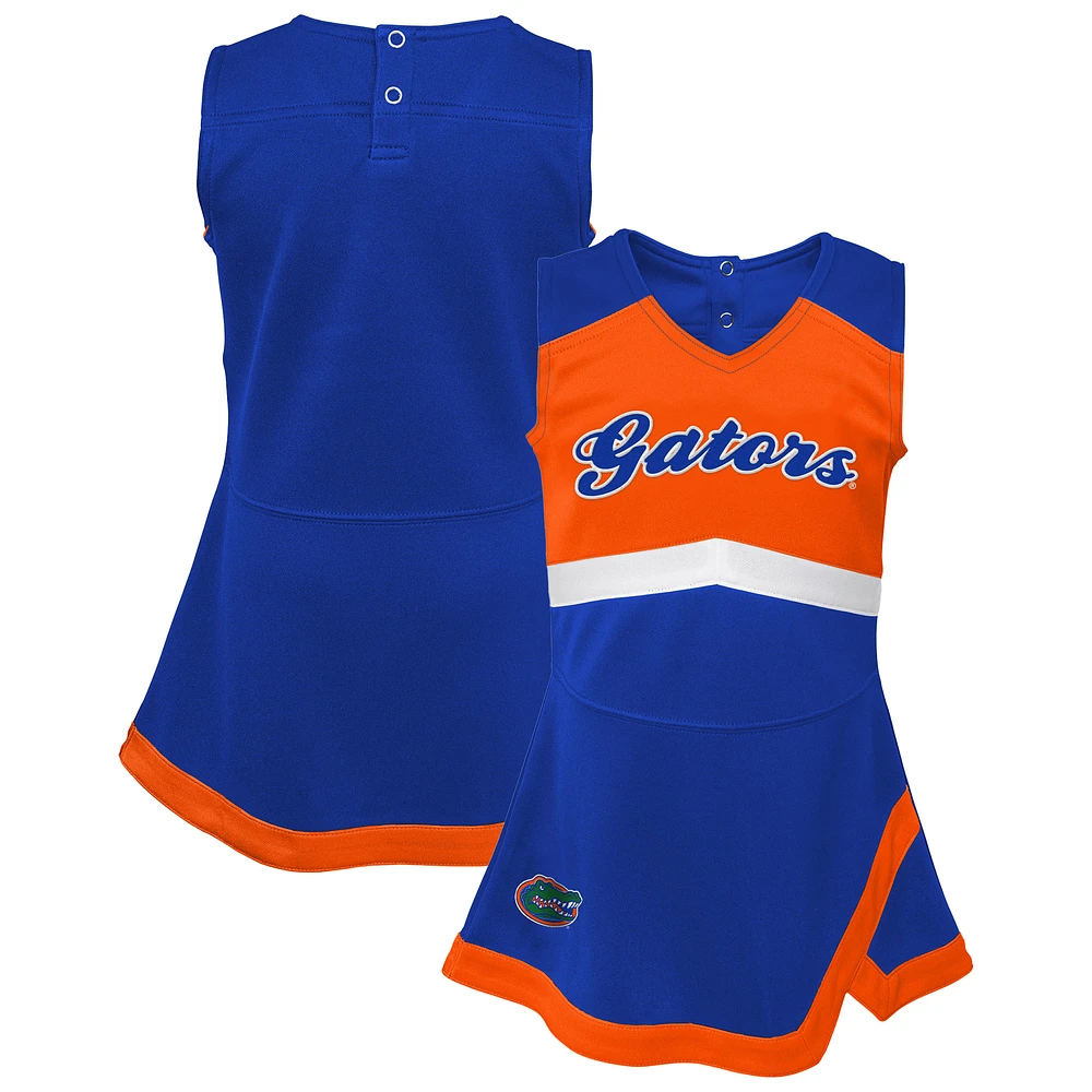 Girls Youth Royal Florida Gators Cheer Captain Jumper Dress