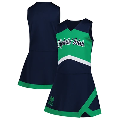 Girls Youth Navy Notre Dame Fighting Irish Cheer Captain Jumper Dress