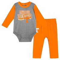 Infant Tennessee Orange Volunteers Double Up Long Sleeve Bodysuit & Pant Set