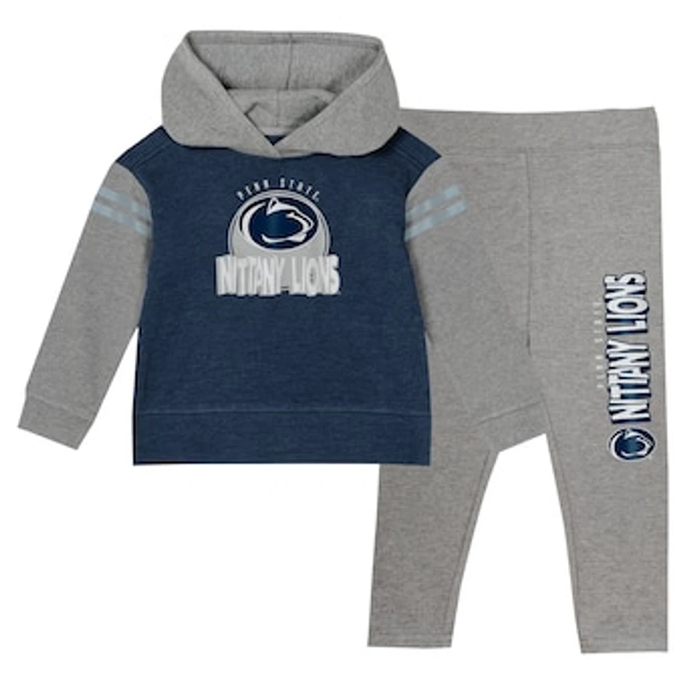 Girls Infant Navy Penn State Nittany Lions Clubhouse Pullover Hoodie & Legging Set