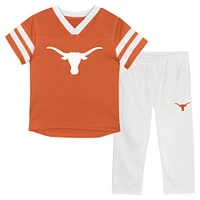 Infant Texas Longhorns Two-Piece Red Zone Jersey & Pants Set