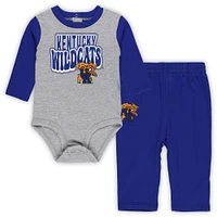 Newborn & Infant Kentucky Wildcats Double Up Long Sleeve Bodysuit Pant Set