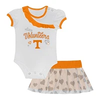 Girls Newborn & Infant Tennessee Volunteers Two-Piece Love My Team Bodysuit & Skirt Set