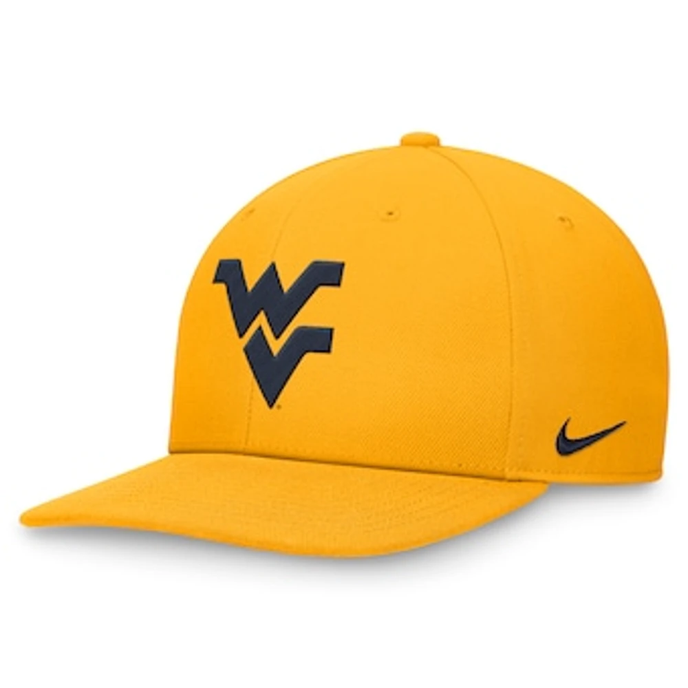 Men's Nike Gold West Virginia Mountaineers On-Field Pro Bill Snapback Hat