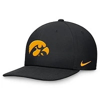 Men's Nike Black Iowa Hawkeyes On-Field Pro Bill Snapback Hat