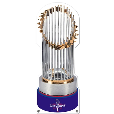 Texas Rangers 2023 World Series Champions 17'' Acrylic Commissioners Trophy