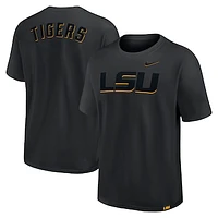 Men's Nike Black LSU Tigers 2-Hit Statement Max90 T-Shirt