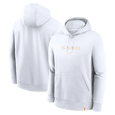 Men's Nike White Tennessee Volunteers Statement Wordmark Lockup Pullover Hoodie