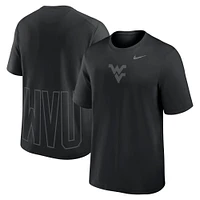 Men's Nike Black West Virginia Mountaineers Primary Statement Two-Hit Performance T-Shirt