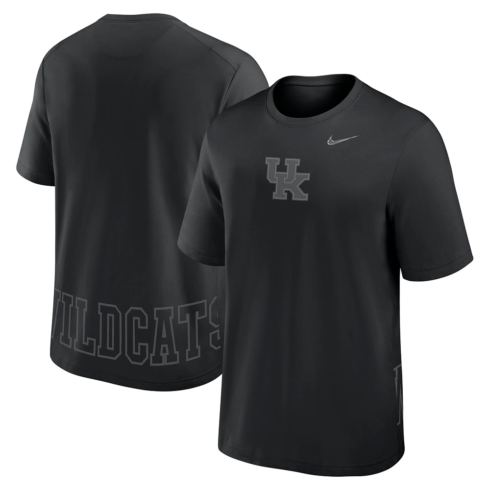 Men's Nike Black Kentucky Wildcats Primary Statement Two-Hit Performance T-Shirt