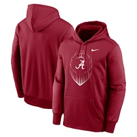 Men's Nike Crimson Alabama Tide Football Icon Performance Fleece Pullover Hoodie