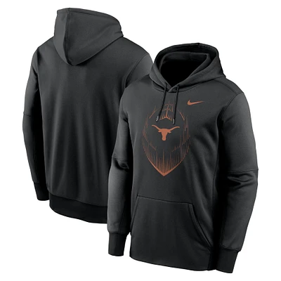 Men's Nike Texas Longhorns Football Icon Performance Fleece Pullover Hoodie