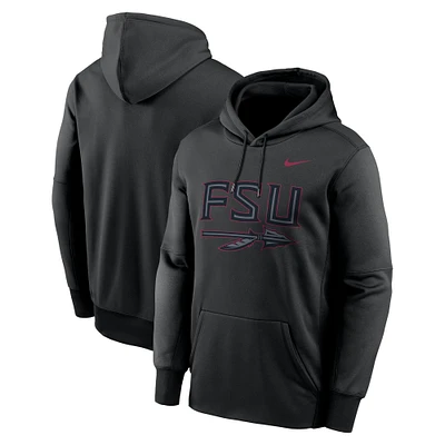 Men's Nike Black Florida State Seminoles Color Pop Performance Fleece Pullover Hoodie