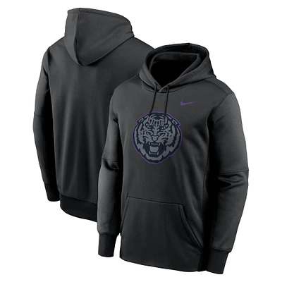 Men's Nike Black LSU Tigers Color Pop Performance Fleece Pullover Hoodie