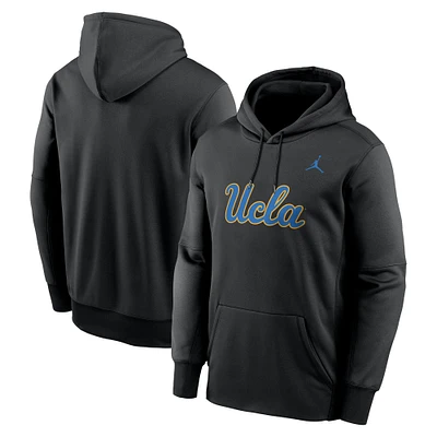 Men's Jordan Brand Black UCLA Bruins Color Pop Performance Fleece Pullover Hoodie