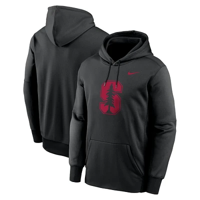 Men's Nike Black Stanford Cardinal Color Pop Performance Fleece Pullover Hoodie