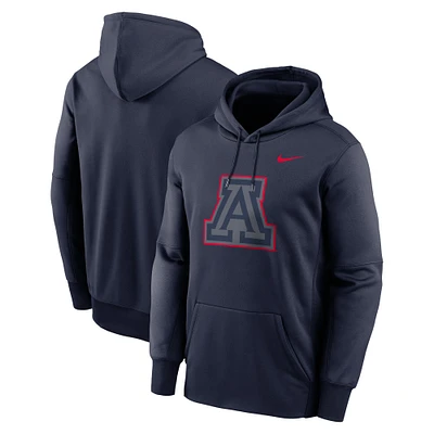 Men's Nike Navy Arizona Wildcats Color Pop Performance Fleece Pullover Hoodie