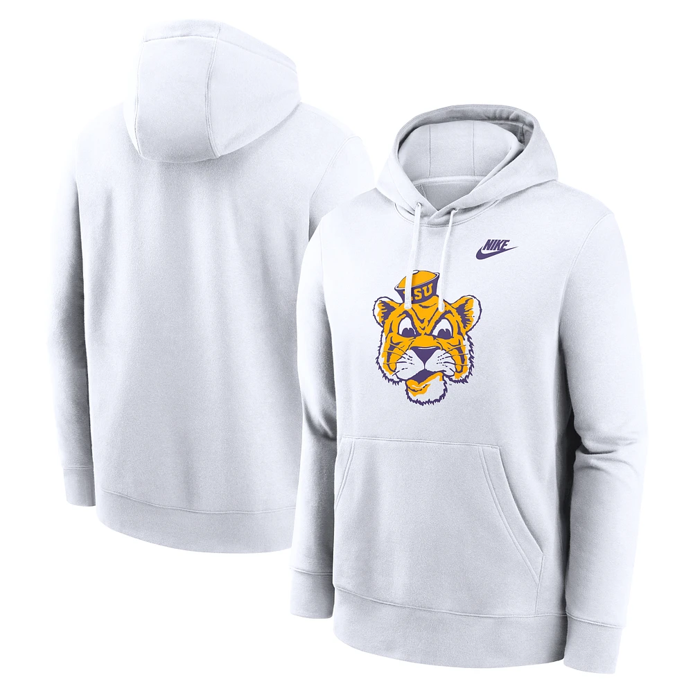 Men's Nike LSU Tigers Legacy Logo Club Fleece Pullover Hoodie