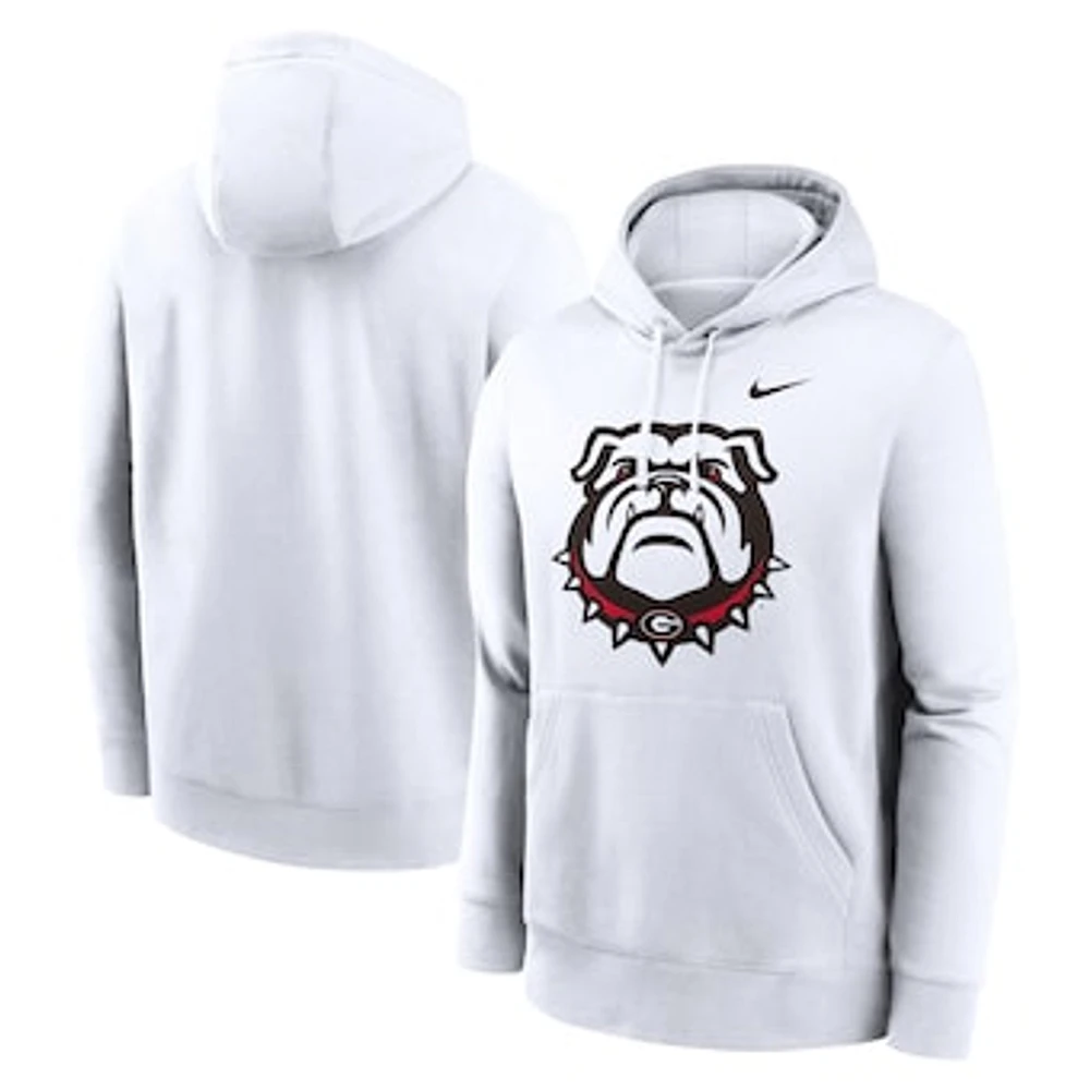 Men's Nike Georgia Bulldogs Primetime Alternate Logo Club Fleece Pullover Hoodie