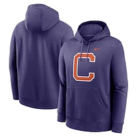 Men's Nike Clemson Tigers Primetime Alternate Logo Club Fleece Pullover Hoodie