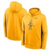 Men's Nike Gold West Virginia Mountaineers Primetime Alternate Logo Club Fleece Pullover Hoodie