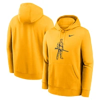 Men's Nike Gold West Virginia Mountaineers Primetime Alternate Logo Club Fleece Pullover Hoodie