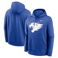 Men's Nike Royal Kentucky Wildcats Primetime Alternate Logo Club Fleece Pullover Hoodie