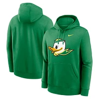 Men's Nike Green Oregon Ducks Primetime Alternate Logo Club Fleece Pullover Hoodie