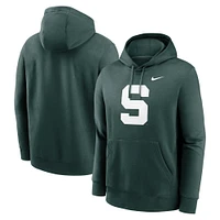 Men's Nike Michigan State Spartans Primetime Alternate Logo Club Fleece Pullover Hoodie