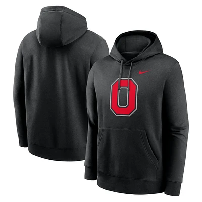 Men's Nike Ohio State Buckeyes Primetime Alternate Logo Club Fleece Pullover Hoodie