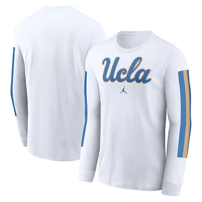 Men's Jordan Brand White UCLA Bruins Local Spirit Slogan Long Sleeve T-Shirt