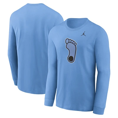 Men's Jordan Brand Carolina Blue North Carolina Tar Heels Alternate Logo Long Sleeve T-Shirt