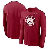 Men's Nike Crimson Alabama Tide Alternate Logo Long Sleeve T-Shirt