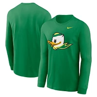 Men's Nike Green Oregon Ducks Alternate Logo Long Sleeve T-Shirt