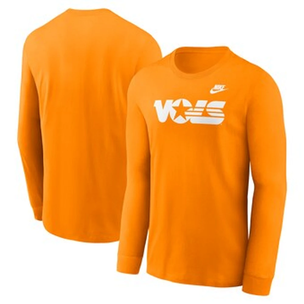 Men's Nike Tennessee Orange Tennessee Volunteers Legacy Primary Logo Long Sleeve T-Shirt