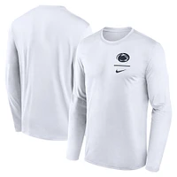 Men's Nike White Penn State Nittany Lions Primary Stack Legend Long Sleeve T-Shirt