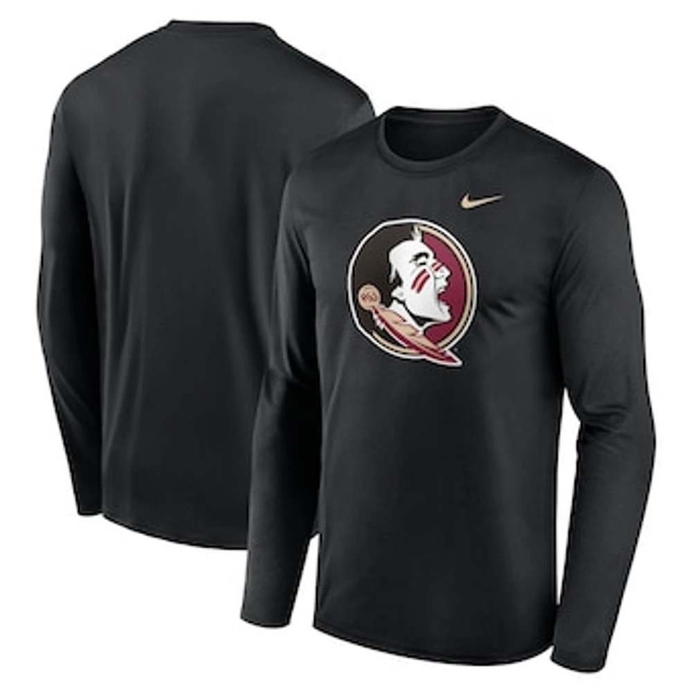 Men's Nike Black Florida State Seminoles Primetime Primary Legend Long Sleeve T-Shirt