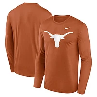 Men's Nike Texas Orange Longhorns Primetime Primary Legend Long Sleeve T-Shirt